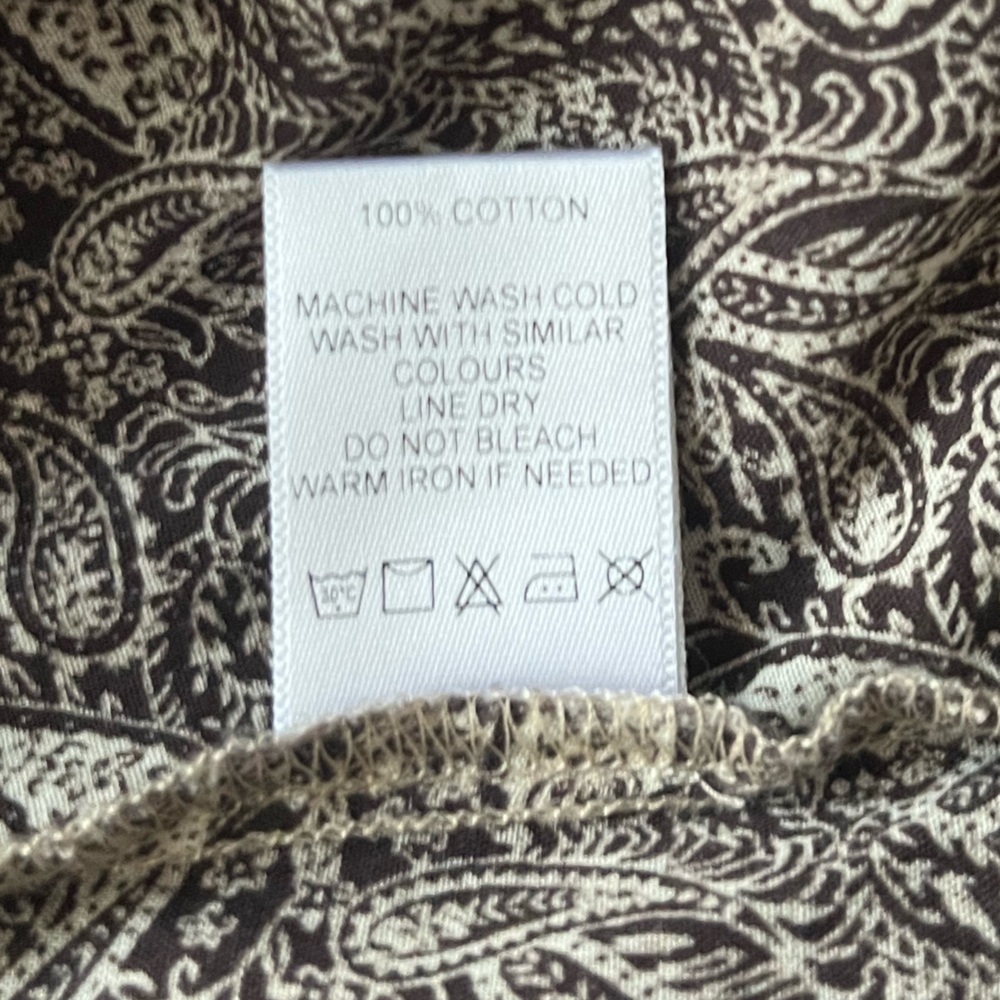 ABLE Paisley Cotton Smocked Button Blouse - Picture 7 of 7